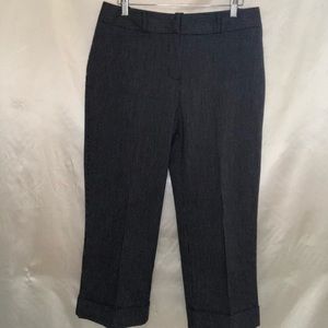 Worthington stretch black & white pinstripe pants